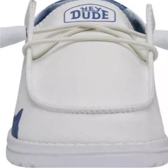 HEYDUDE Wally EXCLUSIVE Colorado Mountain ShoeS White/Blue Kid 6 /Women’s 7 NWOB - Picture 4 of 8
